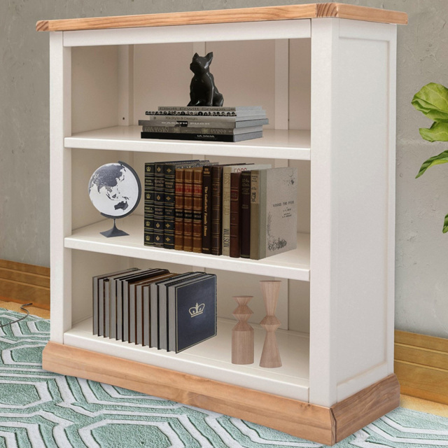 Trevi 3 Shelf Off White Bookcase - Wilko - image 1