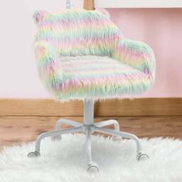 Portland Unicorn Multicolour Swivel Chair - Size: 54 x 56 x 72cm - Wilko - thumbnail 1
