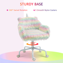 Portland Unicorn Multicolour Swivel Chair - Size: 54 x 56 x 72cm - Wilko - thumbnail 7