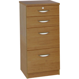 R White Cabinets 4 Drawer Brown Filing Cabinet - Wilko - thumbnail 3
