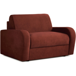 Jay-Be Deco Brushed Twill Burnt Amber Snuggler Sofa Bed with e-Sprung Mattress - Size: 2 Seater - Orange - Wilko - thumbnail 3