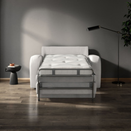 Jay-Be Deco Brushed Twill Burnt Amber Snuggler Sofa Bed with e-Sprung Mattress - Size: 2 Seater - Orange - Wilko - thumbnail 6