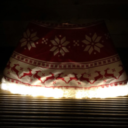 Samuel Alexander Red and White Snowflake and Reindeer LED Christmas Tree Skirt 60cm - Size: 60 x 60 x 60cm - Multi - Wilko - thumbnail 5