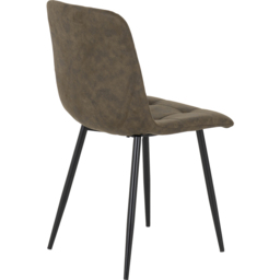Seconique Fenton 6 Seater Dining Set White and Olive Green Suede Fabric - White/Olive Green Suede Fabric - Wilko - thumbnail 7