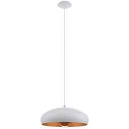 EGLO Mogano 1 White and Copper Pendant Light - Size: 40.0 x 40.0 x 110.0cm - Wilko - thumbnail 1