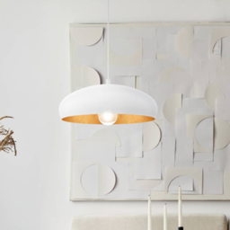 EGLO Mogano 1 White and Copper Pendant Light - Size: 40.0 x 40.0 x 110.0cm - Wilko - thumbnail 3