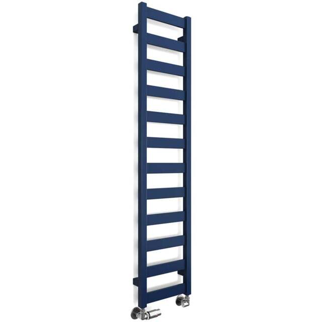 Terma Vivo Denim Blue Heated Towel Rail 1215 BTU 1390 x 300mm - Size: 139 x 30 x 7.2cm - Wilko - image 1
