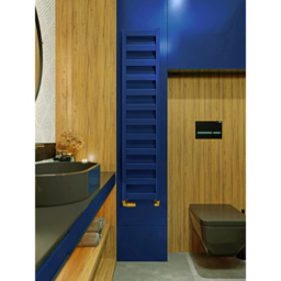 Terma Vivo Denim Blue Heated Towel Rail 1215 BTU 1390 x 300mm - Size: 139 x 30 x 7.2cm - Wilko - thumbnail 7