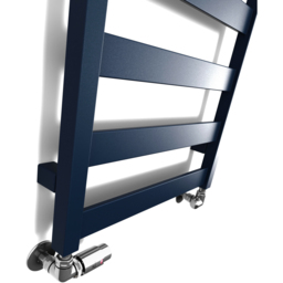 Terma Vivo Denim Blue Heated Towel Rail 1215 BTU 1390 x 300mm - Size: 139 x 30 x 7.2cm - Wilko - thumbnail 6