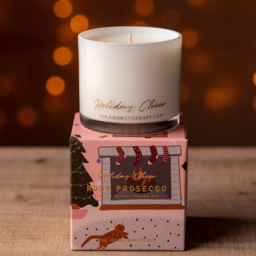 The Aromatherapy Co Holiday Cheer Rose Prosecco Scented Candle 100g - Size: 6 x 7 x 7cm - White - Wilko - thumbnail 3