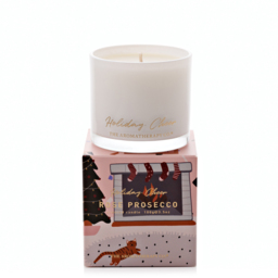 The Aromatherapy Co Holiday Cheer Rose Prosecco Scented Candle 100g - Size: 6 x 7 x 7cm - White - Wilko - thumbnail 4