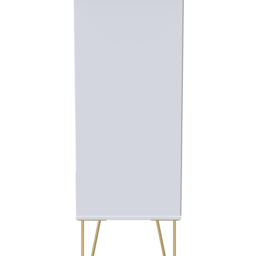 Crowndale Diamond 5 Drawer Matt White Chest of Drawers - Wilko - thumbnail 5
