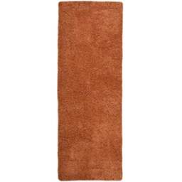 Homemaker Terracotta Snug Plain Shaggy Rug 60 x 110cm - Orange - Wilko