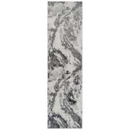 Desire Rugs Picasso Silver Waterflow Abstract Rug 60 x 220cm - Wilko - thumbnail 1