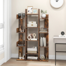 Costway 13 Shelf Rustic Brown Tree Bookcase - Wilko - thumbnail 5