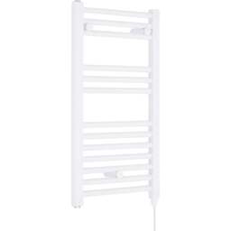 nuie White 300W Round Electric Towel Rail 720 x 400mm - Size: 7.2 x 4 x 0.3cm - Wilko