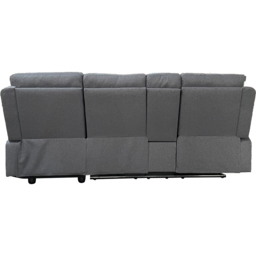 DS Living Sorento 3 Seater Grey Fabric Left Hand Chaise Corner Recliner Sofa - Wilko - thumbnail 7
