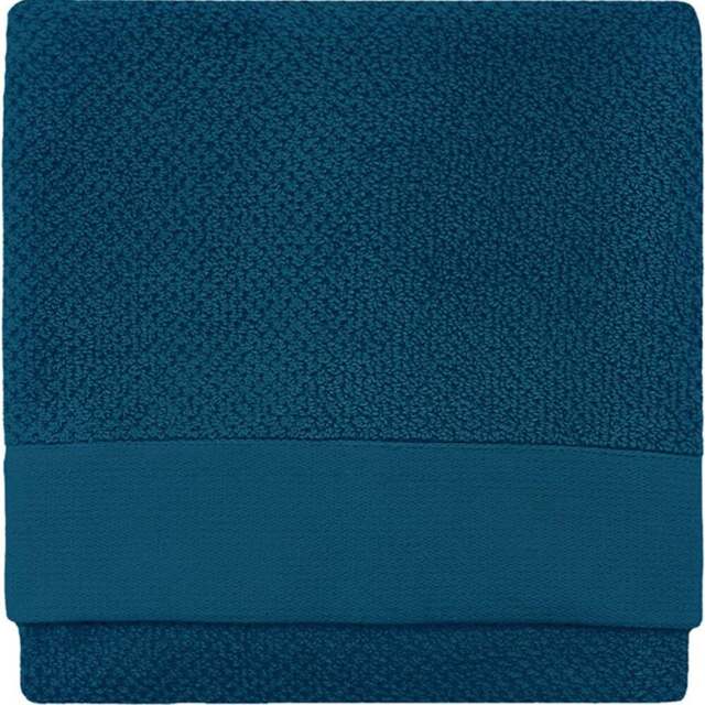 furn. Textured Cotton Blue Bath Towel - Size: 70 x 130cm - Wilko - image 1