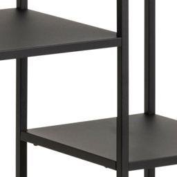 Florence Newcastle 4 Shelf Matt Black Asymmetrical Bookcase - Furniture To Go - Wilko - thumbnail 7