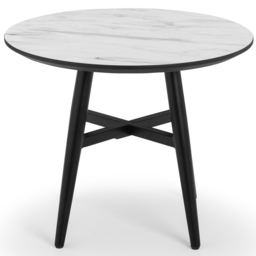 Julian Bowen Firenze Marble Effect Lamp Table - Size: 60 x 60 x 49cm - Multi - Wilko - thumbnail 4