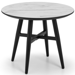 Julian Bowen Firenze Marble Effect Lamp Table - Size: 60 x 60 x 49cm - Multi - Wilko - thumbnail 3