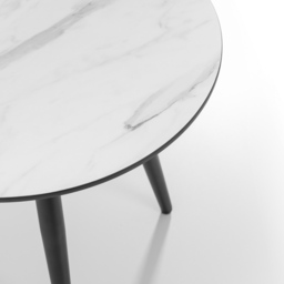 Julian Bowen Firenze Marble Effect Lamp Table - Size: 60 x 60 x 49cm - Multi - Wilko - thumbnail 5