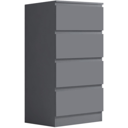 FWStyle Carlton 4 Drawer Matt Grey Chest of Drawers - Wilko - thumbnail 3