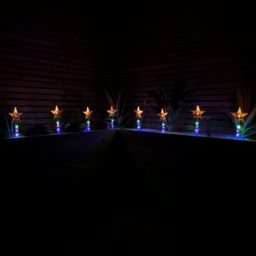 Samuel Alexander Star Multicoloured LED Christmas Path Light 8 Pack - Size: 35 x 12 x 12cm - Wilko - thumbnail 6