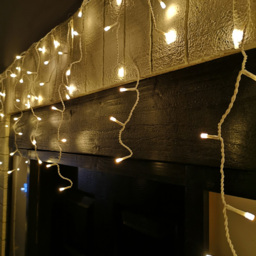 Samuel Alexander 1000 Warm White LED White Cable Frosted Icicle Light 25m - Size: 5 x 2500 x 5cm - Wilko - thumbnail 1