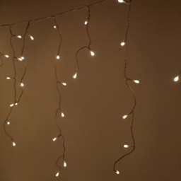 Samuel Alexander 1000 Warm White LED White Cable Frosted Icicle Light 25m - Size: 5 x 2500 x 5cm - Wilko - thumbnail 6