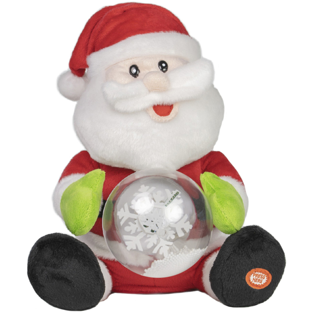 The Christmas Workshop Musical Santa and LED Snow Ball - Wilko - image 1