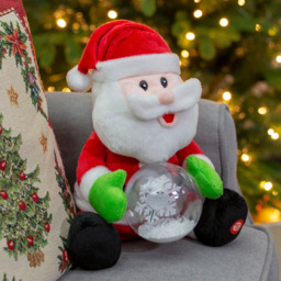 The Christmas Workshop Musical Santa and LED Snow Ball - Wilko - thumbnail 3