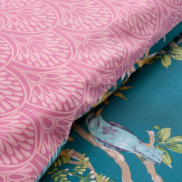 Botanical Birds Duvet Set - Multicolour/Superking - Size: Super King - Wilko - thumbnail 6