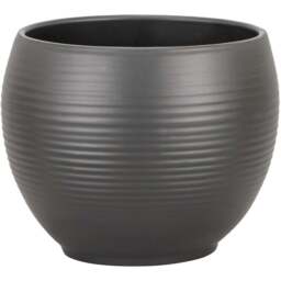 Manacor Anthracite Ceramic Indoor Planter 16 cm - Wilko - thumbnail 1