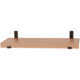 Core Products Jackson Oak Effect Chunky Shelf with Sit On Brackets 60cm - Size: 20 x 60 x 3.8cm - n/a - Wilko - thumbnail 4