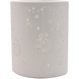 The Seasonal Gift Co. White Porcelain Christmas Lamp - Size: 23 x 18 x 13cm - Wilko - thumbnail 3