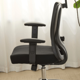 Home Source Ascend Black Mesh Foldable Office Chair with Adjustable Armrest - Size: 125 x 71 x 51cm - Wilko - thumbnail 4