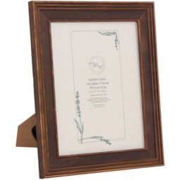 Haldon Wooden Frame Brown 10 x 8in - Wilko - thumbnail 3