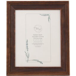 Haldon Wooden Frame Brown 10 x 8in - Wilko