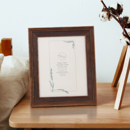 Haldon Wooden Frame Brown 10 x 8in - Wilko - thumbnail 6