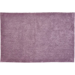 Allure Bath Fashions Heather Chenille Microfibre Supersoft Non-Slip Bobble Bath Mat 60 x 90cm - Purple - Wilko