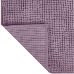 Allure Bath Fashions Heather Chenille Microfibre Supersoft Non-Slip Bobble Bath Mat 60 x 90cm - Purple - Wilko - thumbnail 4