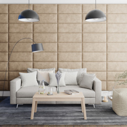 Aspire EasyMount Beige Kimiyo Linen Upholstered Wall Mounted Headboard Panels 8 Pack - Cream - Aspire Beds - Wilko - thumbnail 4