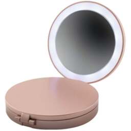 JML NuYou Tri Fold Mirror - Size: 20 x 15 x 3cm - Pink - Wilko