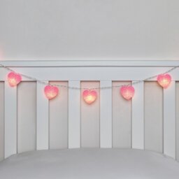 20 LED Ombre Heart String Light - Pink - Wilko - thumbnail 1