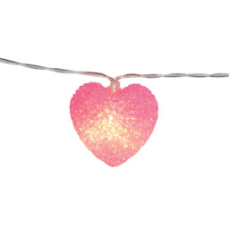 20 LED Ombre Heart String Light - Pink - Wilko - thumbnail 3