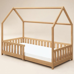 Flair Explorer Single Pine Playhouse Bed Frame with Rails - Brown - Wilko - thumbnail 3