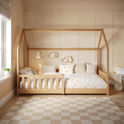 Flair Explorer Single Pine Playhouse Bed Frame with Rails - Brown - Wilko - thumbnail 5