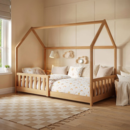 Flair Explorer Single Pine Playhouse Bed Frame with Rails - Brown - Wilko - thumbnail 6