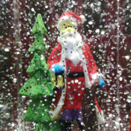Samuel Alexander Telephone Box Santa Scene Water Spinner Christmas Decoration 26.5cm - Size: 26 x 20 x 20cm - Red - Wilko - thumbnail 4